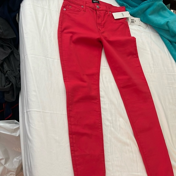 Hudson Jeans Denim - Hudson Red skinny leg jeans